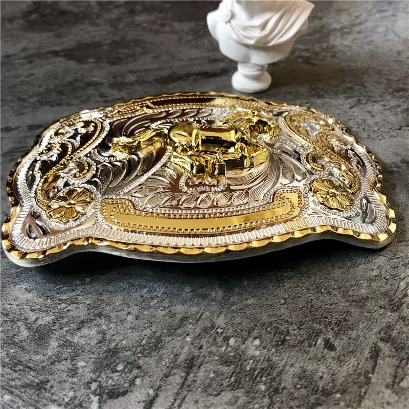 Belt Buckle 40mm Rock Bull Ride Rodeo Long Huge Big Cowboy Texas ...