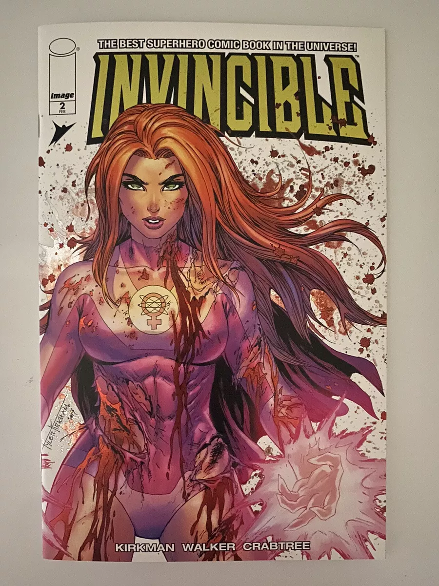 Invincible #1 Atom Eve FOIL Battle Damage Image Variant Comic Book