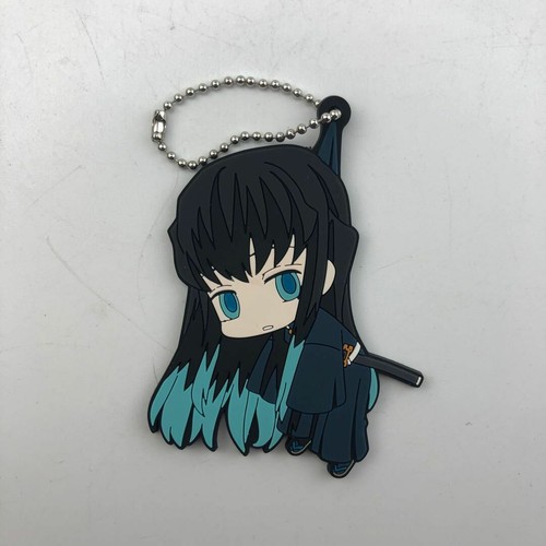 Anime Demon Slayer Kimetsu no Yaiba rubber Keychain Key Ring Race Straps cosplay - Picture 8 of 8