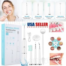 Ultrasonic Teeth Cleaning Kit Teeth Stains Plaque Tartar Remover for Adult  Kid