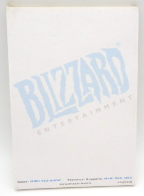 Blizzard Writing Pad Notepad 55-60 Pages Starcraft Bonus Promotional Accessory