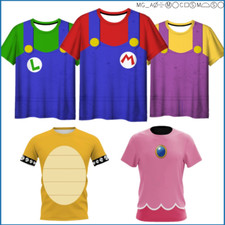 Super Mario Bros. Cosplay 3D Print T-Shirt Jersey Adult Size