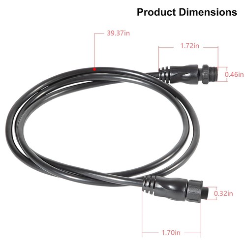 For NMEA 2000 (N2K) 1 Meter (3ft 3 inches) Backbone Drop or Extension Cable - Bild 11 von 13