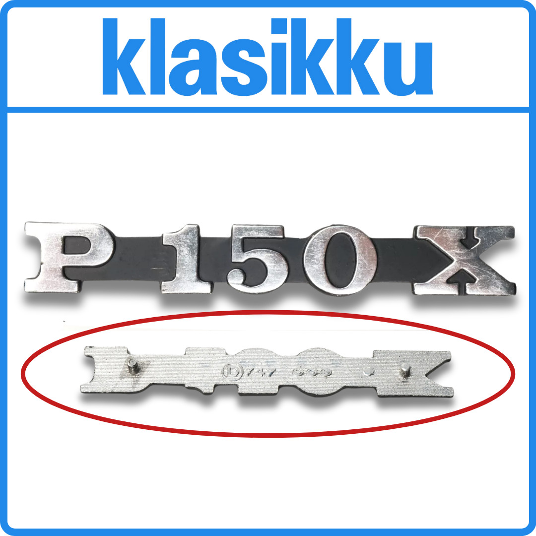 Fits VESPA emblem lettering side hood P150X P 150 X PX side cover