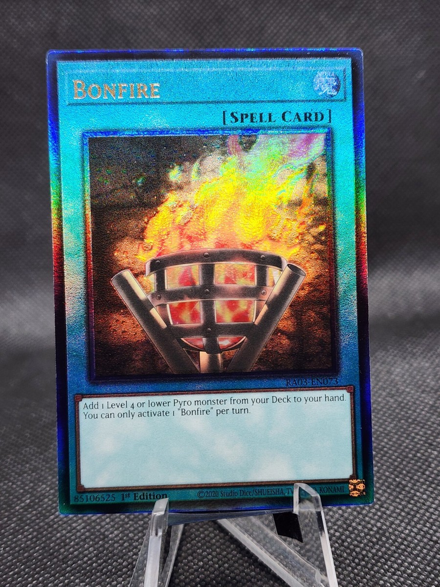 bonfire card yugioh Yu-Gi-Oh! (V.1 - Ultra Rare) German Yugioh! Bonfire - RA03-EN073 -