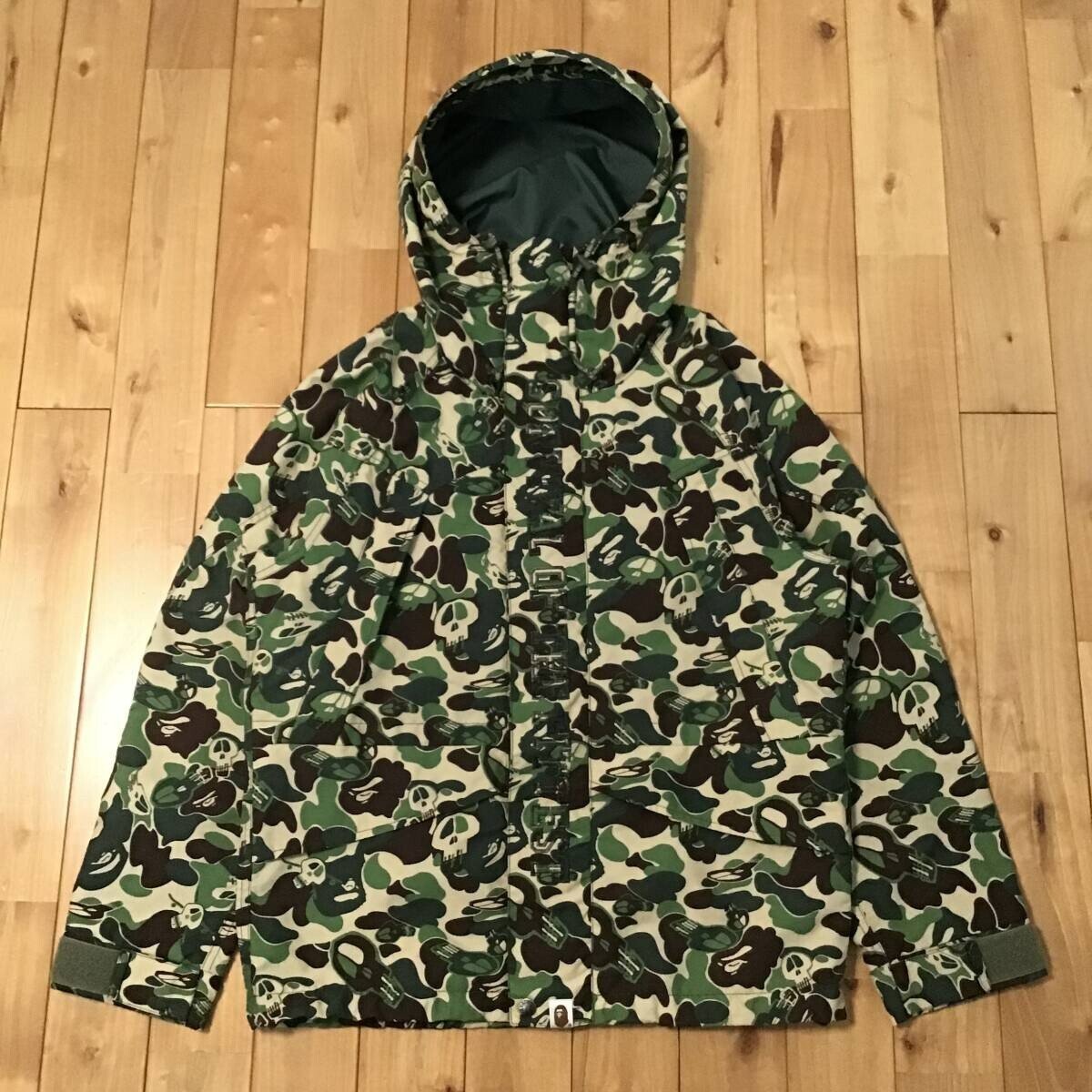 A BATHING APE x Stussy スカル柄パーカー Lサイズ A BATHING