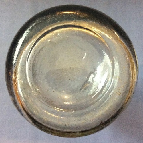 Botella transparente usada vintage N Carney & Co Lawrence Mass 9 pulgadas #37 - Imagen 8 de 8