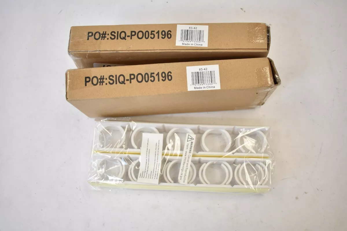 Lot of 2 Lavish Home Spice Rack Organizer Cabinet Gripper Clip