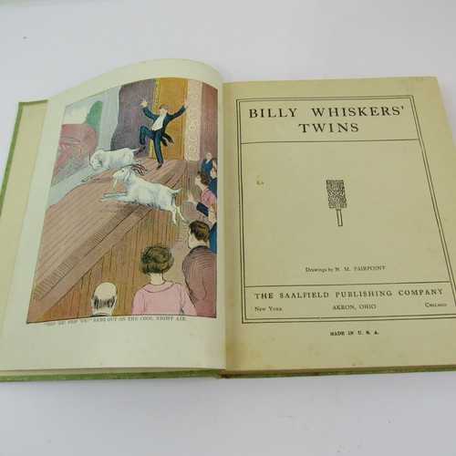 Antique BILLY WHISKERS' TWINS 1st Ed Rand McNally ELF BOOK #538 1911 Collectible - Imagen 7 de 12