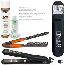 Brazilian Keratin Hair Treatment Value Kit II 300ml, Dual Voltage Iron,  More