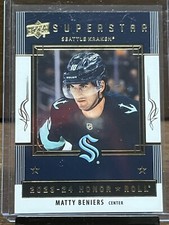 2023-24 Upper Deck Matty Beniers #HR-2 Seattle Kraken Honor Roll NHL Hockey