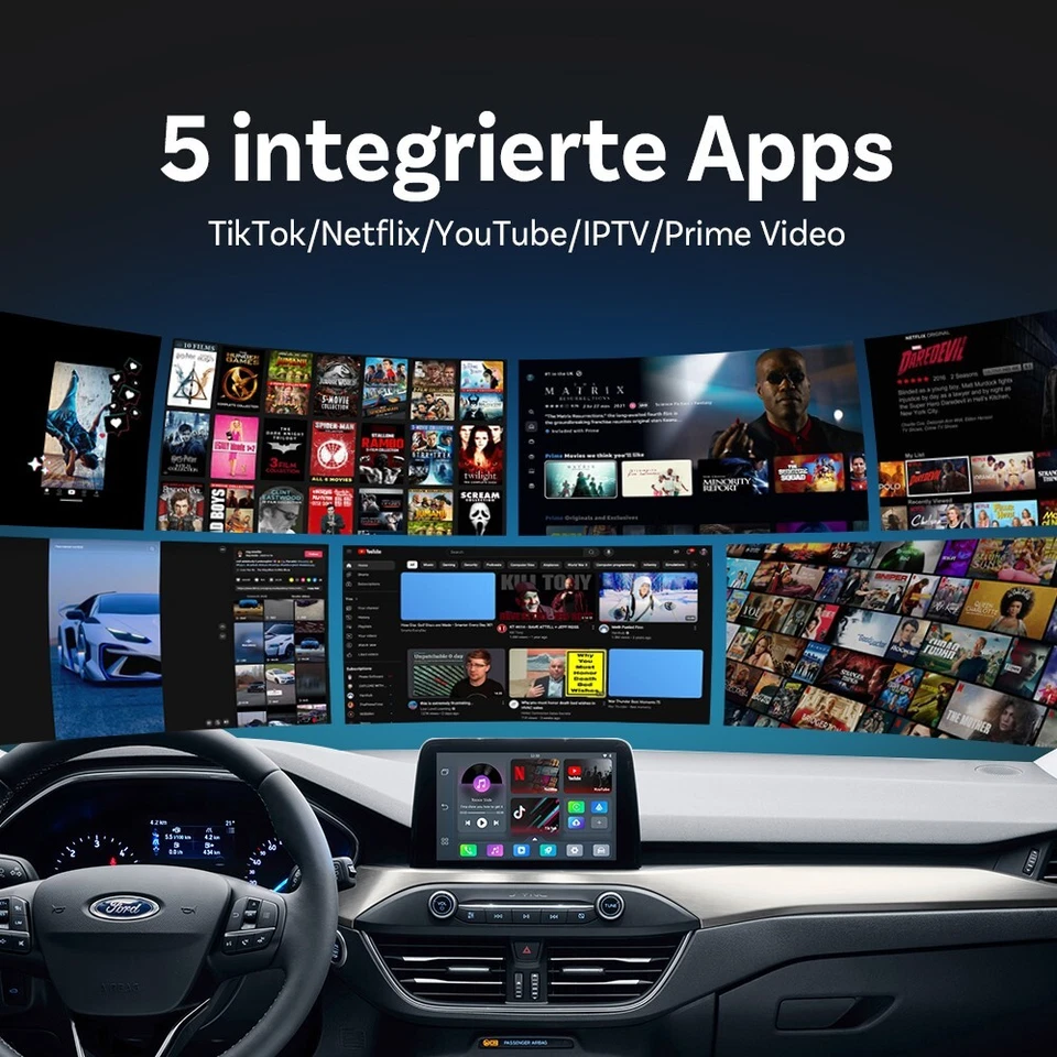 OTTOCAST Play2Video Pro Aibox Wireless CarPlay Multimedia Adapter Netflix +TK - Bild 2 von 4