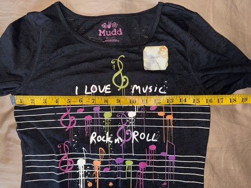 Mudd I Love Music Rock n Roll Shirt Size XL 16 - Picture 5 of 10