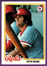 Pete Rose Cincinnati Reds 1978 Topps Baseball #20 EX Corner Wear