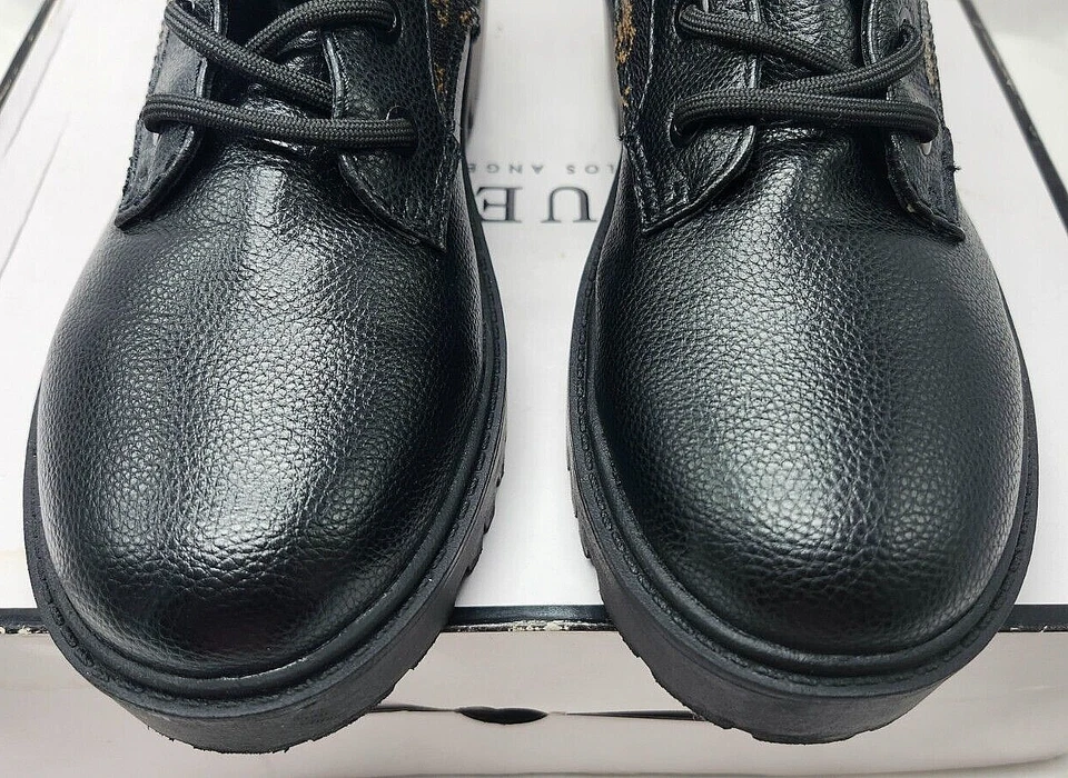 Botas de combate Guess "Orana" marrón oscuro para mujer talla 10M Foto 3 de 4