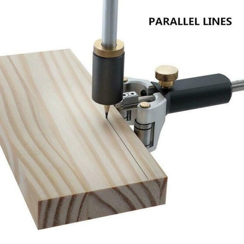 Holzbearbeitung Gleitmarkierung Holzschreiber Rad Stoßdämpfer Lehre Schreiber eloxieren - Bild 2 von 6