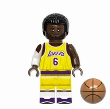 Lebron James Los Angeles Lakers #6 Building Block Mini Figure