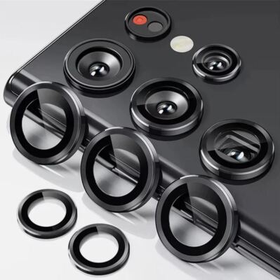 For Samsung S23 S24 S25 Ultra Plus Metal Tempered Glass Camera Lens Protector