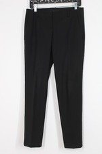 Theory 6 Black Wool Stretch Ines Tailor Trousers Pants