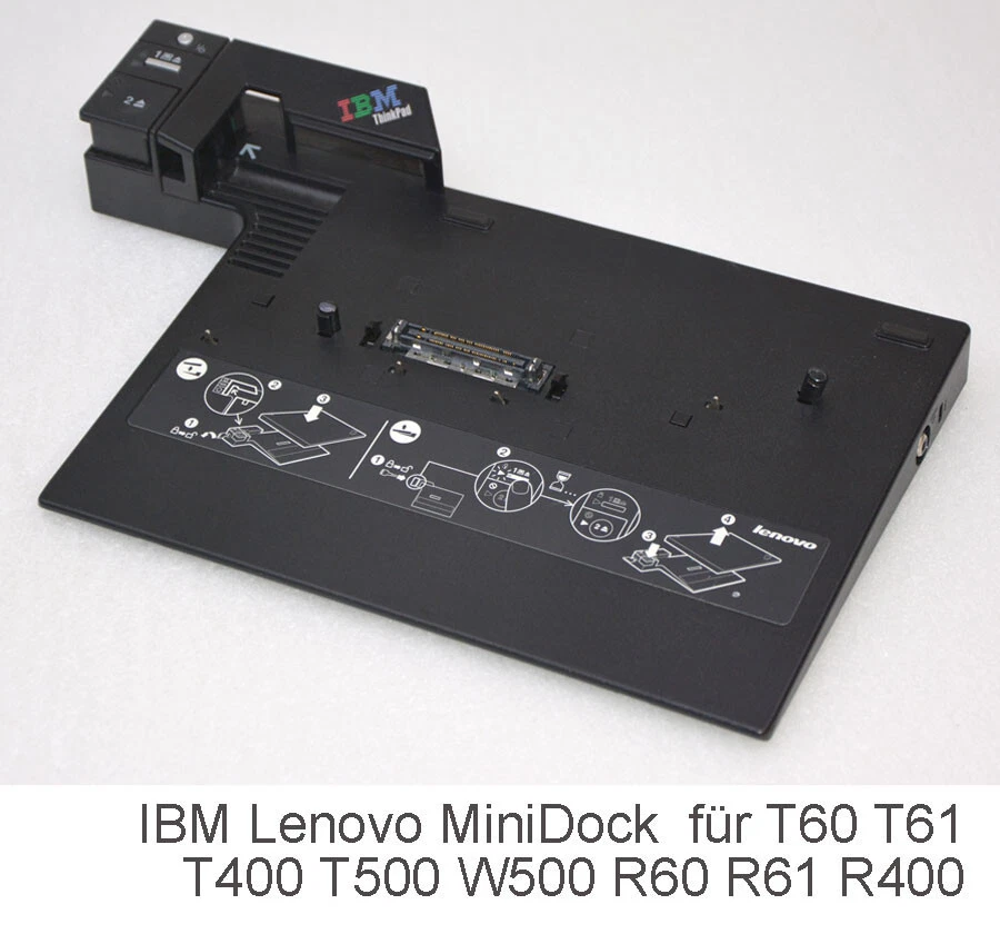LENOVO PORTREPLICATOR TYPE 2504 IBM THINKPAD T60 T61 R61 T400 T500 42W4636 DOC10 - Bild 4 von 4