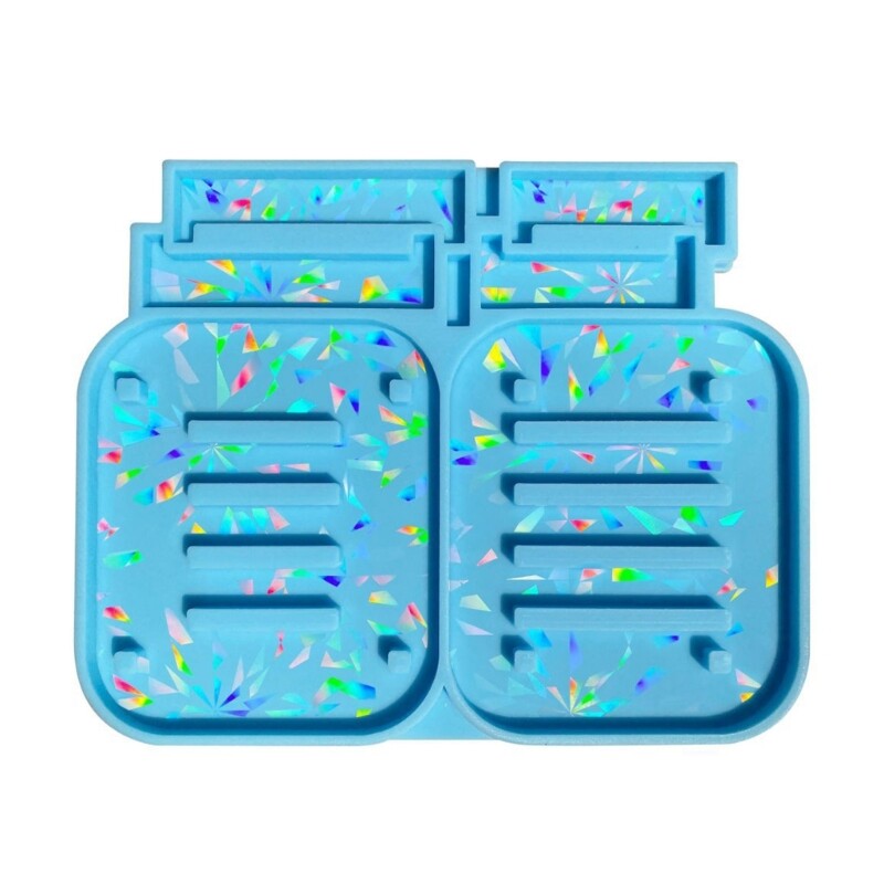 Coasters Holder Resin Mold Crystal Coasters Stand Silicone Mold