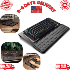 Acrylic Tilted Keyboard Stand, Ergonomic Riser with Wrist Rest for Office  Home