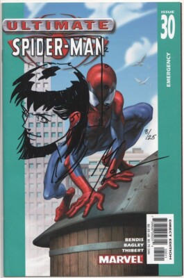 ULTIMATE SPIDER-MAN #30 SIGNIERT THIBERT BEMERKT MARY JANE SKIZZE JAY COA MARVEL