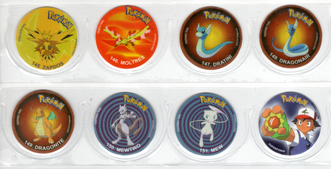 2019 TAZOS POKEMON 1 KANTO DKV Full Set 152/152 PERU Edition 2019 TAZOS POKEMON 1 KANTO DKV Full Set 152/152 PERU Edition