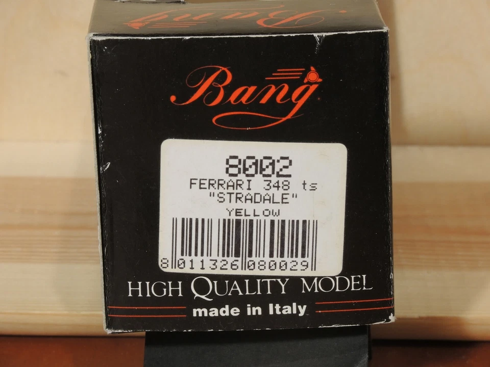 BANG 1:43 8002 - Ferrari 348 ts stradale - yellow - Made in Italy - Immagine 4 di 4