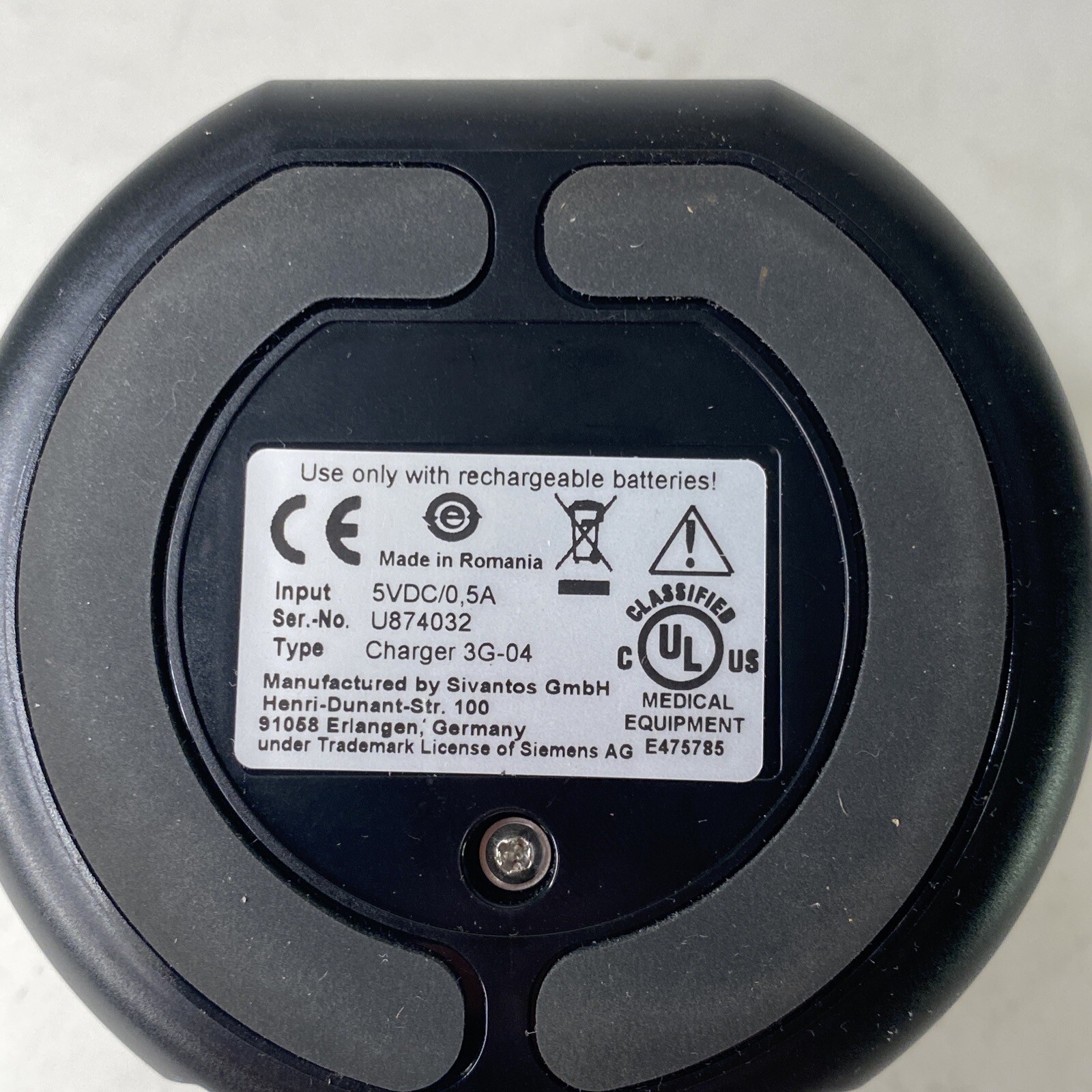 Siemens Hearing Aid Charger 312L 3G04 No Power Cord CHARGER ONLY eBay