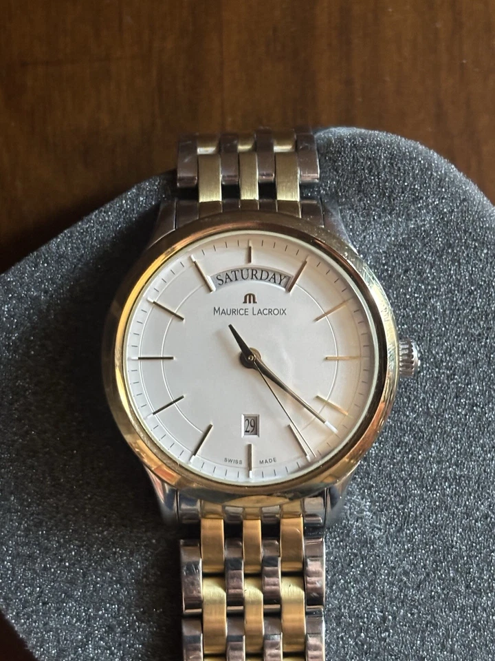 Reloj Hombre SUIZO MAURICE LACROIX LC1007 Dos Tonos Foto 4 de 4