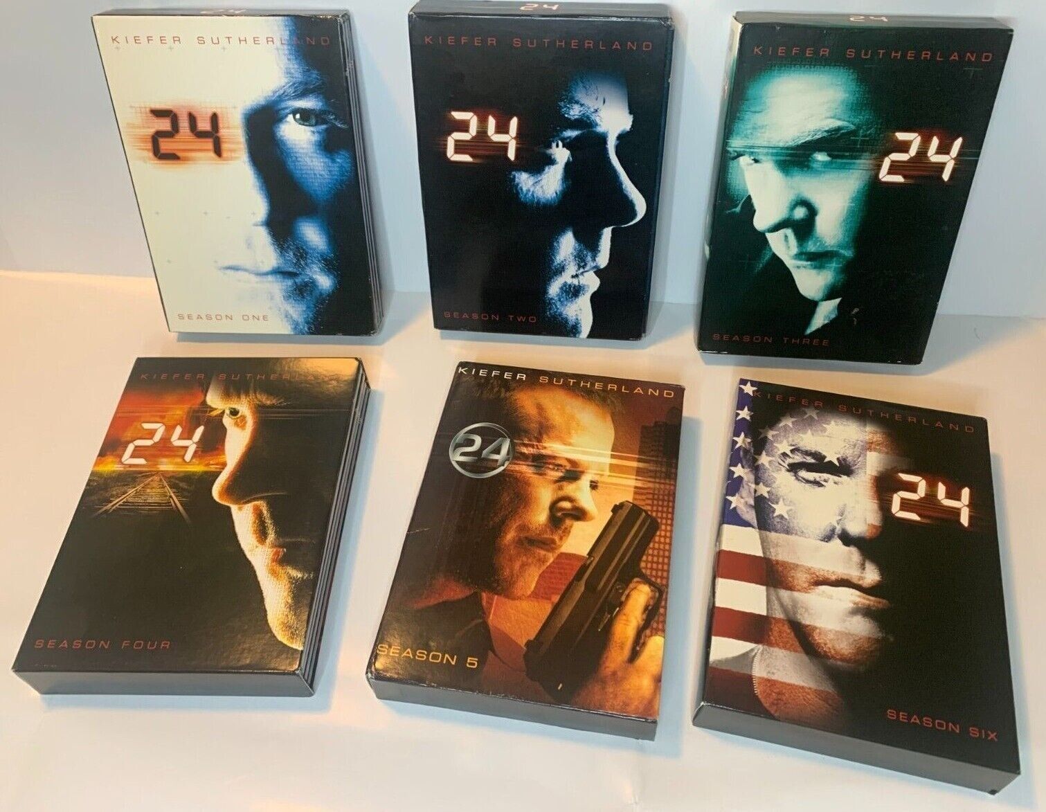 DVD 24 Complete TV Series 1-8 set Seasons 1 2 3 4 5 6 7 8 lot Sutherland