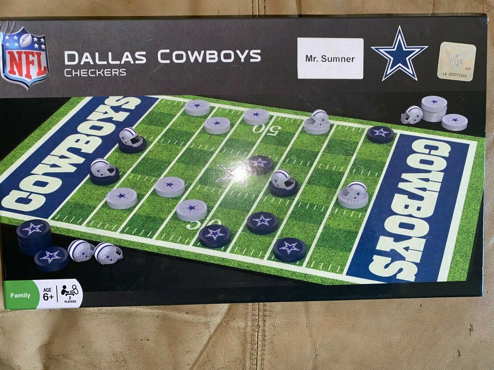 NFL Dallas Cowboys CHECKERS Game Americas Team Football FREE SHIPPING