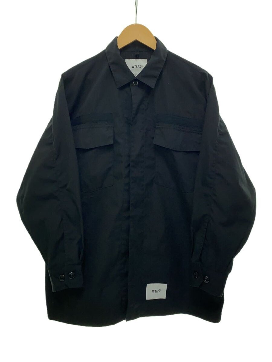 WTAPS ◇ Long sleeve shirt / 1 / polyester / BLK / 222BRDT