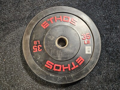 Ethos ETHE035 17412152 Olympic Rubber Bumper Plate 35 lb For - Main Image
