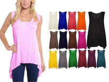 ** Ladies Women Slouch Fit Vest Top Size 8 _ 10 _ 12 _ 14 _ S/M _ M/L **