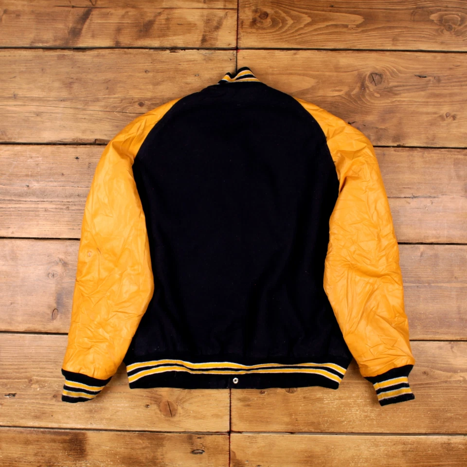 Chaqueta Universitaria Vintage All-Star Letter L Bombardero Lana Azul Foto 2 de 4