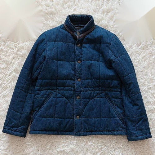 45R Indigo Cotton Quilted 908 Liner Blouson Jacket Excellent video thumbnail