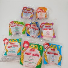 1996 McDonalds Marvel Super Heroes Happy Meal Set of 8 VTG New Sealed