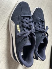 Mens  Navy  blue  Suede Puma Trainer Size 7   New
