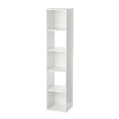 Mainstays 5 Cube Vertical Storage Organizer Office, Bedroom, Dorm Room, White