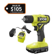 Ryobi ONE+ 18V Cordless 3/8" Drill Driver Kit with Battery and Charger