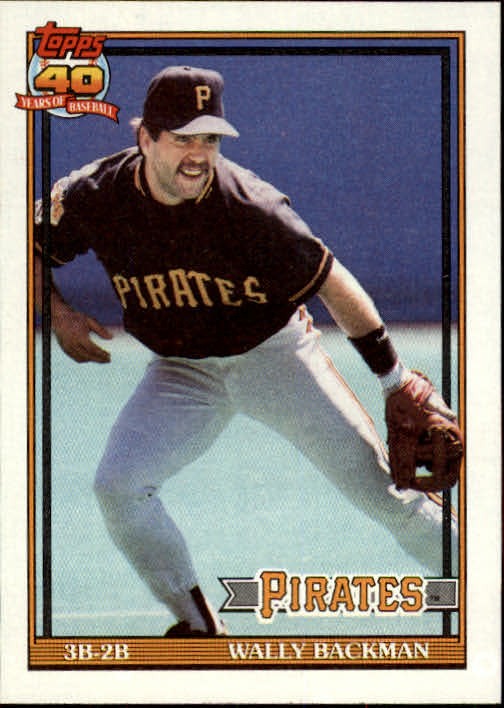 1991 Topps #722 Wally Backman - BB