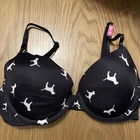New Victoria's Secret PINK 34b  Wear Everywhere  Push Up Bra Dog Print Padded