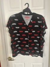 women's stranger things pajamas set short sleeves w/shorts 2X 18/20 NWT 2 Piece