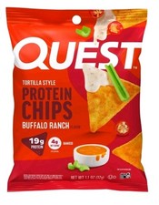 Quest Buffalo Ranch Flavor Tortilla Style Protein Chips, Baked, High Protein