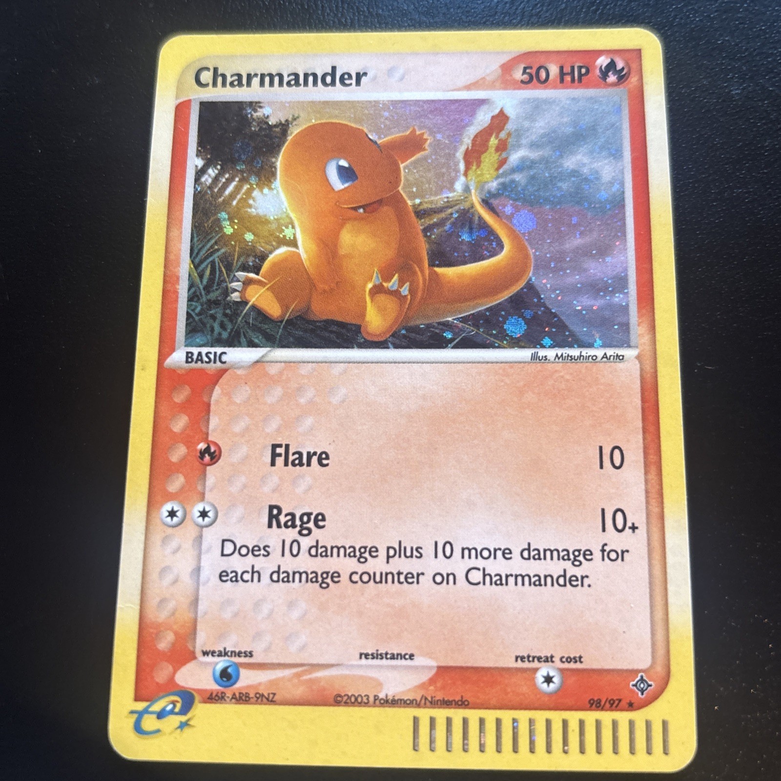 CHARMANDER 98/97 SECRET RARE DRAGON POKEMON HOLO EXC COND UK Seller fast ship