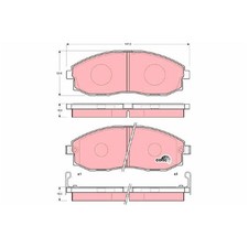 Satz Bremsbeläge Bremsklötze vorne für Hyundai H-1 A1 H-1-Starex H100 | 12563