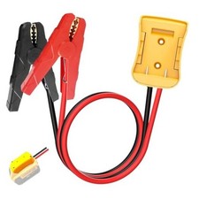 20V Jumper Cables Adapter for Dewalt- 2FT 8AWG Purple Copper, Large Clamps,