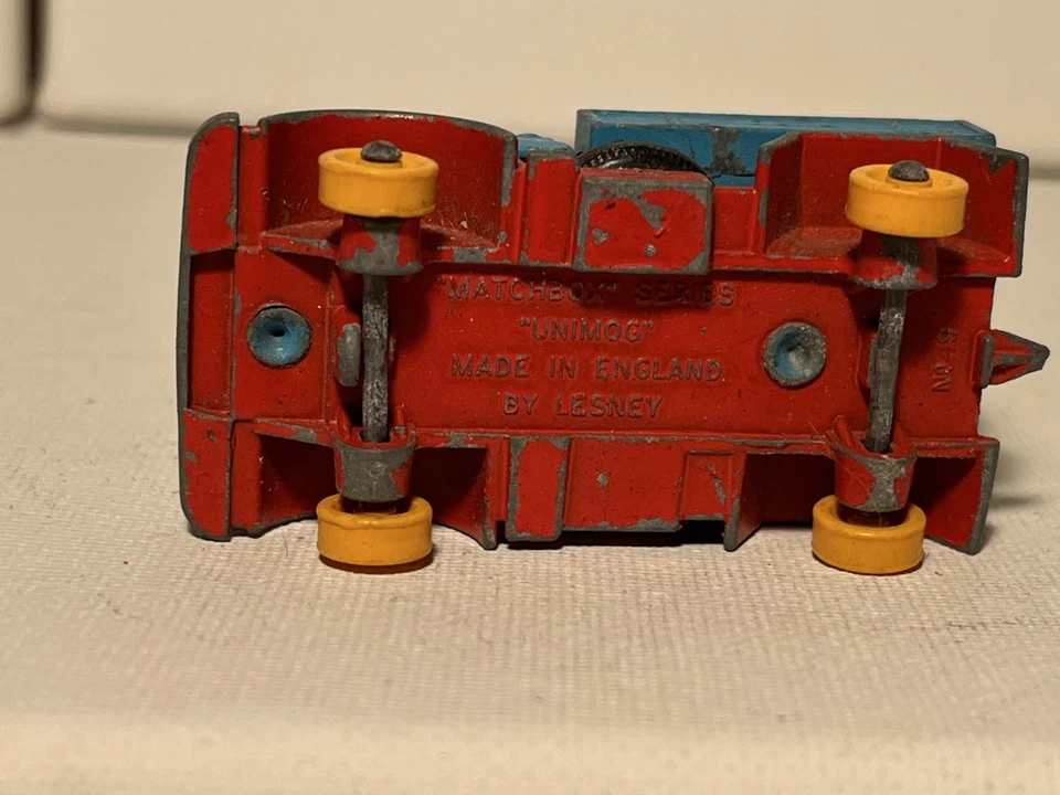 CAMIÓN UNIMOG LESNEY MATCHBOX SERIE AÑOS 60 VINTAGE AZUL/ROJO NO.49 INGLATERRA Foto 4 de 4